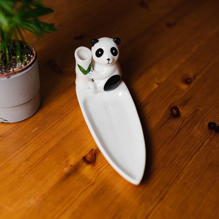 Hand Painted Porcelain Panda Sushi Holder